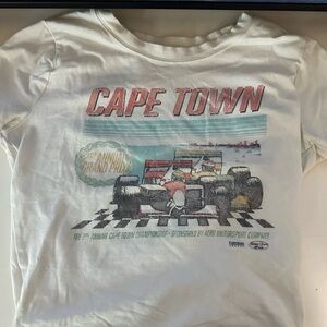 Hollister Cape Town Racing Baby Tee - White